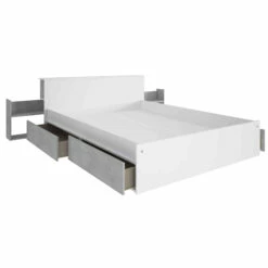 Lit Compact En Bois 140x190 Cm - LI9053 -Doublures De Lit Soldes 2024 1566 fond blanc 1 1