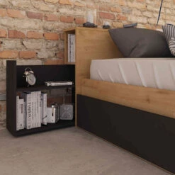 Lit Compact En Bois 140x190 Cm - LI9053 -Doublures De Lit Soldes 2024 1567 ambiance 2 1