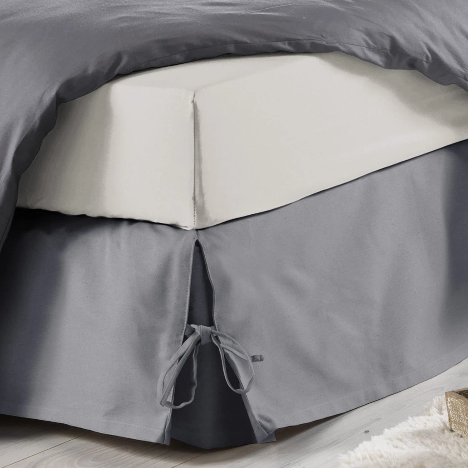 Cache-sommier à Nouettes Gris 4 Cache-sommier à Nouettes Gris – Image 2