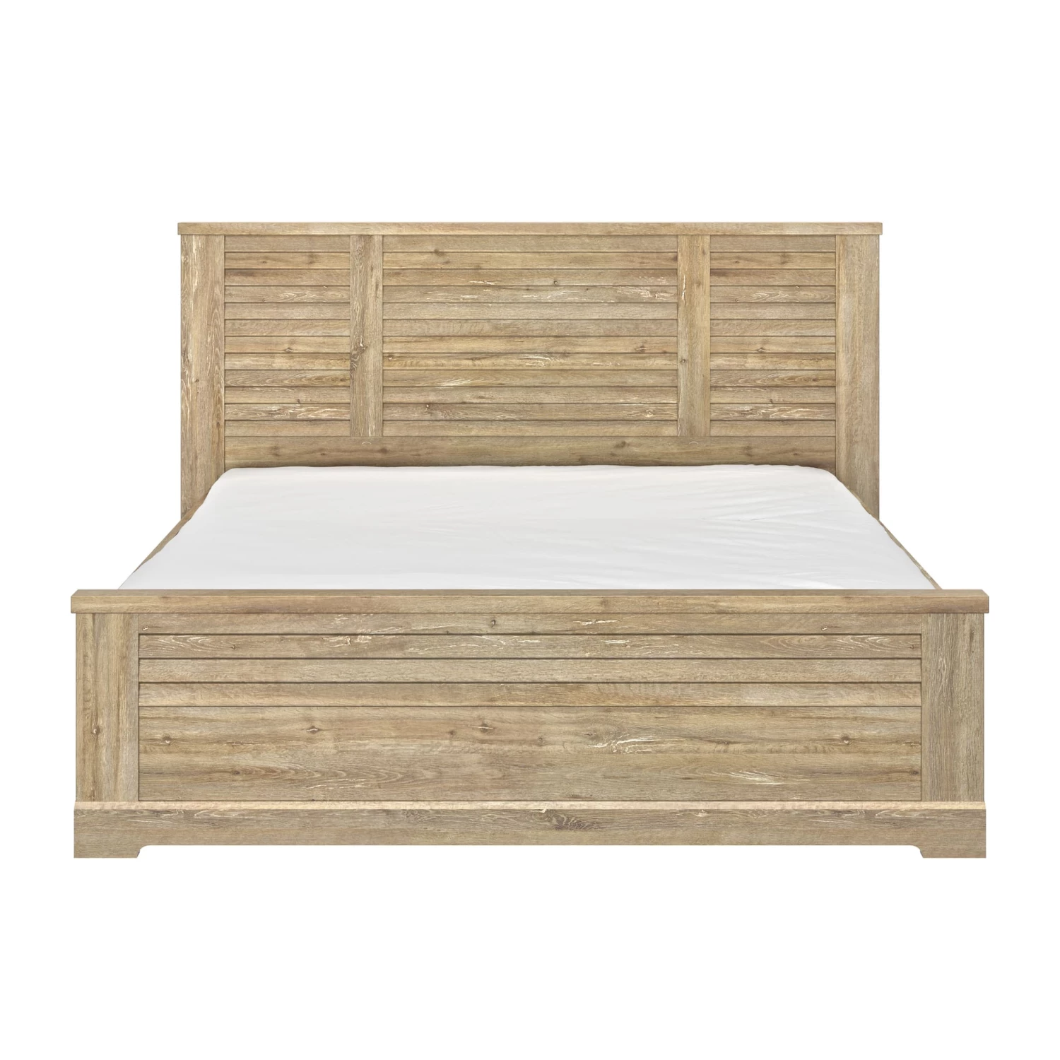 Lit Avec 2 Chevets En Bois Clair - LT5077 5 Lit Avec 2 Chevets En Bois Clair - LT5077 – Image 3