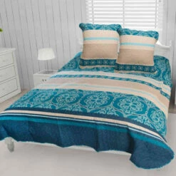 Couvre-lit Anna + 2 Taies D'oreillers