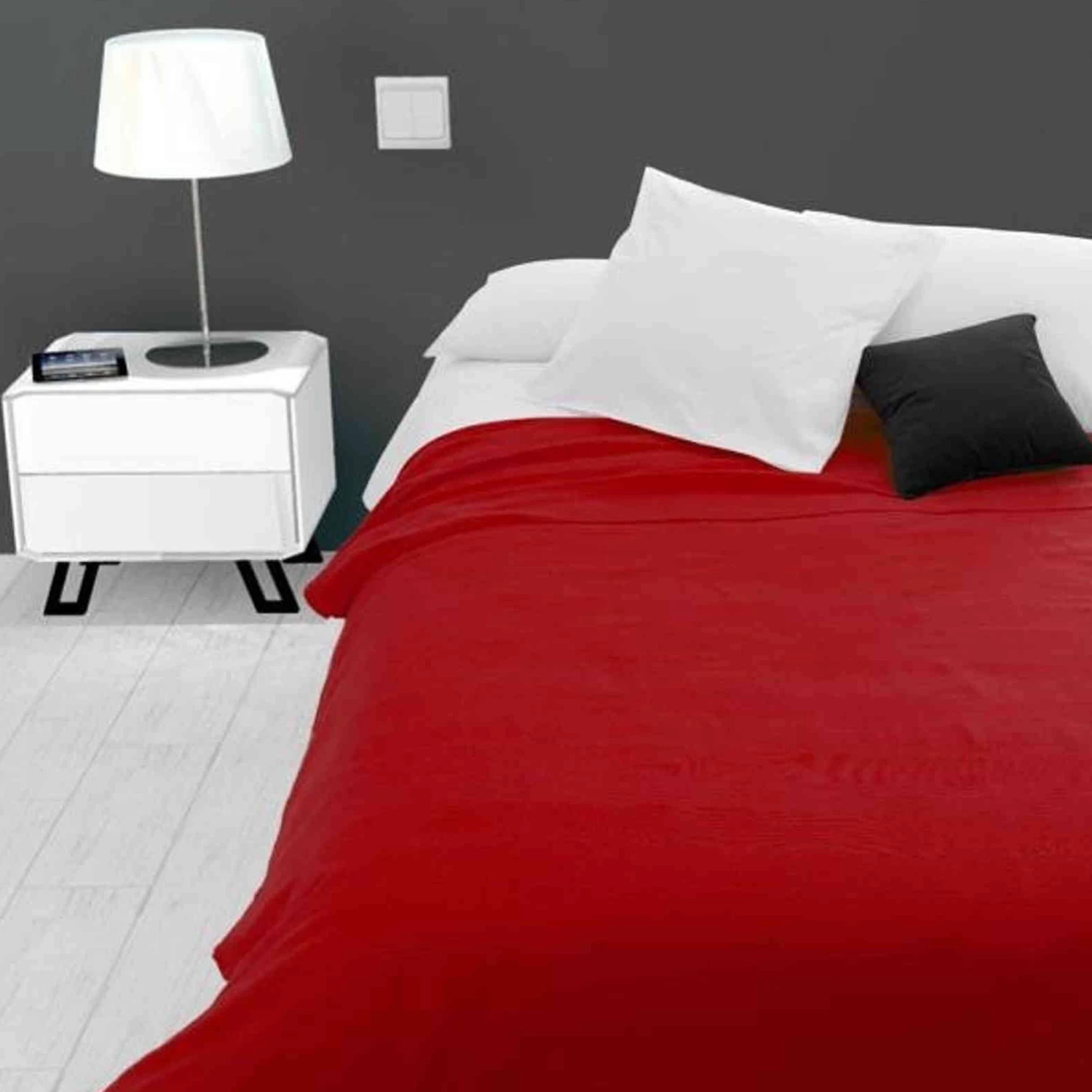 Jeté De Lit Adèle Rouge 3 Jeté De Lit Adèle Rouge