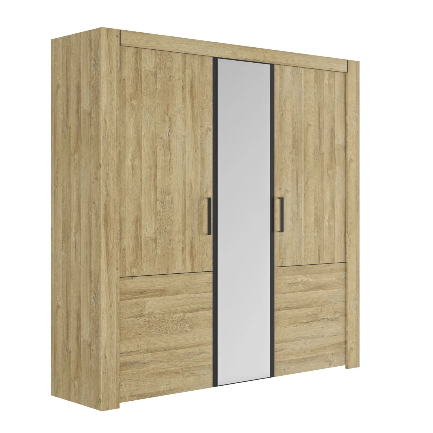 Lit Led Sensitive Et Armoire En Bois Clair - LT5084 6 Lit Led Sensitive Et Armoire En Bois Clair - LT5084 â Image 4