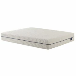 Ensemble Matelas Naturel Ressorts Et Latex Naturel, Sommier, Pieds, Tête De Lit, Couette Et Oreiller Aube 600 - SOMEO -Doublures De Lit Soldes 2024 aube 600 3 4 droit fond blanc 287 11