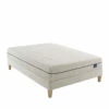 Ensemble Matelas Naturel Ressorts Et Latex Naturel, Sommier Et Pieds Aube 600 - SOMEO -Doublures De Lit Soldes 2024 aube 600 mat som 3 4 fond blanc