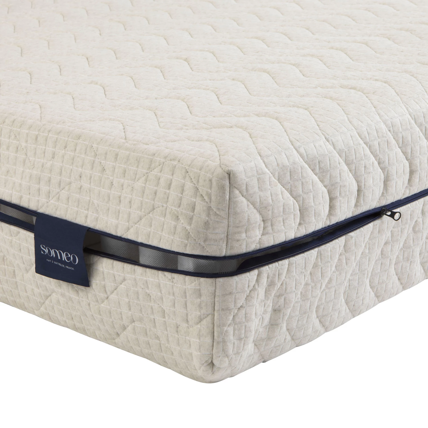 Ensemble Matelas Naturel Ressorts Et Latex Naturel, Sommier, Pieds Et Tête De Lit Aube 600 - SOMEO 11 Ensemble Matelas Naturel Ressorts Et Latex Naturel, Sommier, Pieds Et Tête De Lit Aube 600 - SOMEO – Image 9