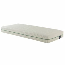 Ensemble Matelas Naturel Latex Naturel, Sommier Et Pieds Aube 700 - SOMEO -Doublures De Lit Soldes 2024 aube 700 3 4 droit fond blanc 203 7