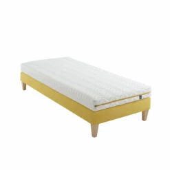 Ensemble Matelas Mousse, Sommier Et Pieds Aurore 200 - SOMEO -Doublures De Lit Soldes 2024 aurore 200 mat som 90x200 3 4 fond blanc