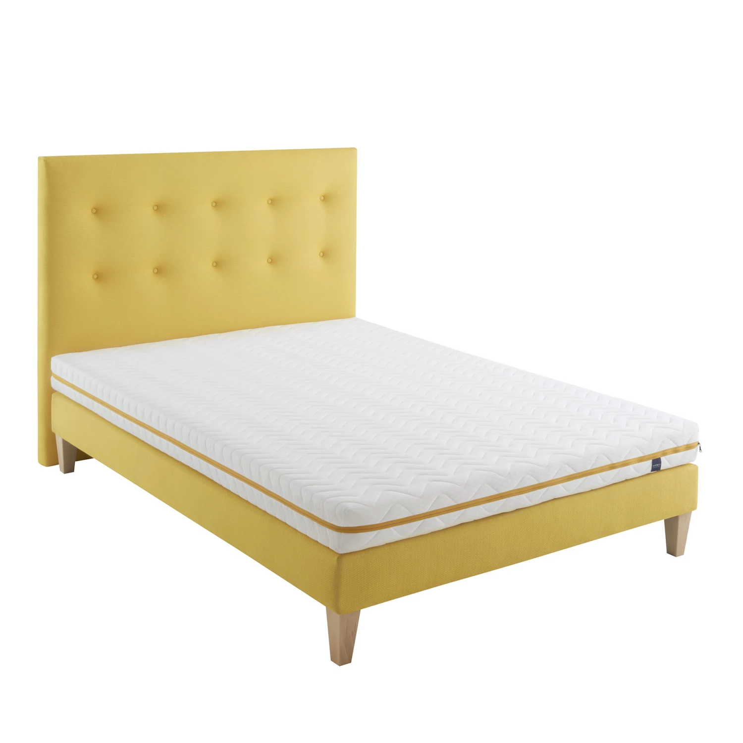 Ensemble Matelas Mousse, Sommier, Pieds Et Tête De Lit Aurore 200 - SOMEO 3 Ensemble Matelas Mousse, Sommier, Pieds Et Tête De Lit Aurore 200 - SOMEO