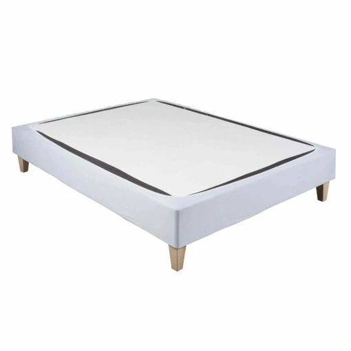 Cache-sommier Coton Jersey Gris 3 Cache-sommier Coton Jersey Gris -Doublures De Lit Soldes 2024 cache sommier gris