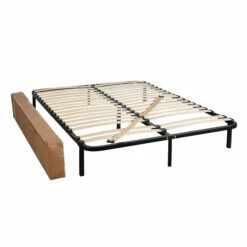 Ensemble Matelas Mousse Tranquillité + Cadre à Lattes 10 Ensemble Matelas Mousse Tranquillité + Cadre à Lattes -Doublures De Lit Soldes 2024 cadre a lattes kit 140x190 avec conditionnement 1