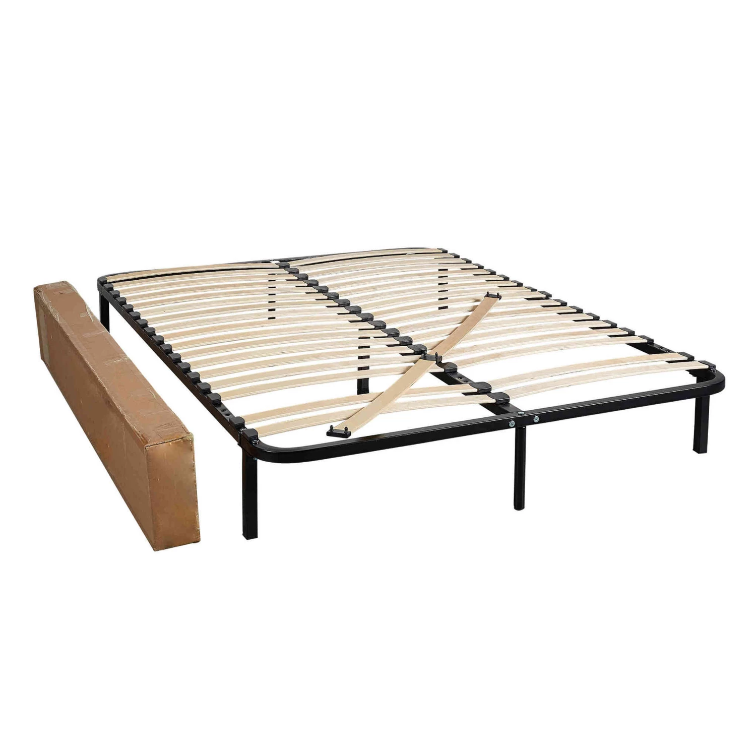 Ensemble Matelas 100% Latex Abondance + Cadre à Lattes - Terre De Nuit 6 Ensemble Matelas 100% Latex Abondance + Cadre à Lattes - Terre De Nuit – Image 4
