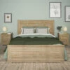 Lit Avec 2 Chevets En Bois Clair - LT5077 -Doublures De Lit Soldes 2024 chevet thelma face ambiance 4