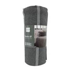 Couvre-lit Coton Jacquard Jakady Anthracite -Doublures De Lit Soldes 2024 couvre lit jackady anthracite 2