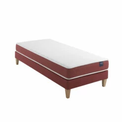 Ensemble Matelas Couchage Latex, Sommier Et Pieds Crépuscule 400 - SOMEO -Doublures De Lit Soldes 2024 crepuscule 400 mat som 90x200 3 4 fond blanc