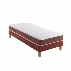 Ensemble Matelas 100% Latex, Sommier Et Pieds Crépuscule 500 - SOMEO -Doublures De Lit Soldes 2024 crepuscule 500 mat som 90x200 3 4 fond blanc