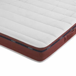 Ensemble Matelas 100% Latex, Sommier Et Pieds Crépuscule 500 - SOMEO -Doublures De Lit Soldes 2024 crepuscule 500 zoom lateral fond blanc 3 33