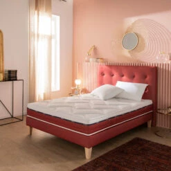 Ensemble Matelas 100% Latex, Sommier, Pieds, Tête De Lit, Couette Et Oreiller Crépuscule 600 - SOMEO -Doublures De Lit Soldes 2024 crepuscule 600 ambiance 6