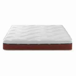 Ensemble Matelas 100% Latex, Sommier Constellation Et Pieds Crépuscule 600 - SOMEO -Doublures De Lit Soldes 2024 crepuscule 600 face fond blanc 314 26