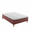 Ensemble Matelas 100% Latex, Sommier Et Pieds Crépuscule 600 - SOMEO -Doublures De Lit Soldes 2024 crepuscule 600 mat som 3 4 fond blanc