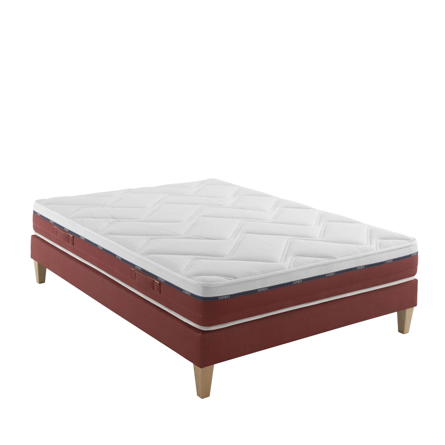 Ensemble Matelas 100% Latex, Sommier Et Pieds Crépuscule 600 - SOMEO 3 Ensemble Matelas 100% Latex, Sommier Et Pieds Crépuscule 600 - SOMEO