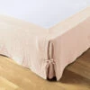Cache Sommier Double Gaze De Coton Rose -Doublures De Lit Soldes 2024 cs rose