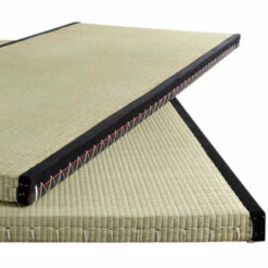 Tatami Traditionnel En Paille De Riz 5 Cm -Doublures De Lit Soldes 2024 d tail tatami fond blanc