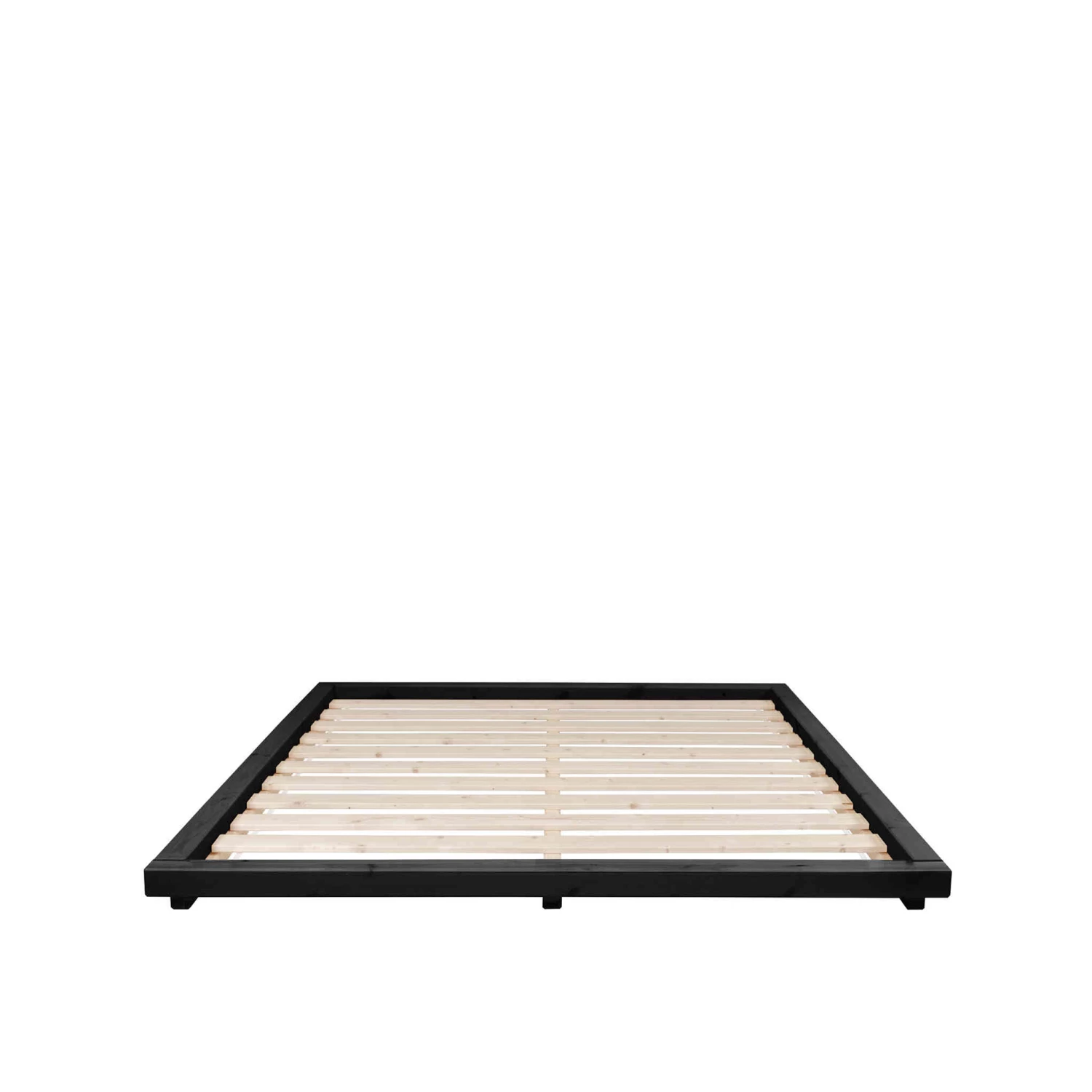 Lit Futon Style Japonais En Bois Massif Noir + Tatami 4 Lit Futon Style Japonais En Bois Massif Noir + Tatami â Image 2