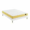Ensemble Matelas Mousse, Sommier Lune Et Pieds Aurore 400 - SOMEO -Doublures De Lit Soldes 2024 ens aurore 400 niagara 140x 3 4 fond blanc