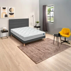 Ensemble Matelas Bultex Primo, Sommier Vigoroso Et Pieds Back To Basics -Doublures De Lit Soldes 2024 ens bultex backtobasic 3 4 ambiance 1