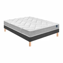 Ensemble Matelas Bultex Primo, Sommier Vigoroso Et Pieds Back To Basics