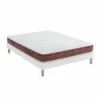 Ensemble Matelas 100% Latex, Sommier Lune Et Pieds Crépuscule 500 - SOMEO -Doublures De Lit Soldes 2024 ens crepuscule 500 niagara 140x 3 4 fond blanc