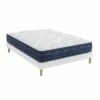 Ensemble Matelas Ressorts Et Mémoire De Forme, Sommier Lune Et Pieds Rêve 500 - SOMEO -Doublures De Lit Soldes 2024 ens reve 500 niagara 140x 3 4 fond blanc