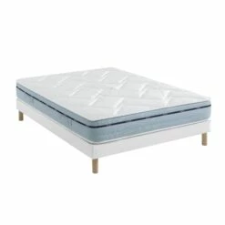 Ensemble Matelas Mémoire De Forme, Sommier Lune Et Pieds Songe 500 - SOMEO