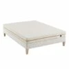 Ensemble Matelas Mousse Recyclée, Sommier Et Pieds Aube 400 - SOMEO -Doublures De Lit Soldes 2024 ensemble aube 400 140x 3 4 fond blanc