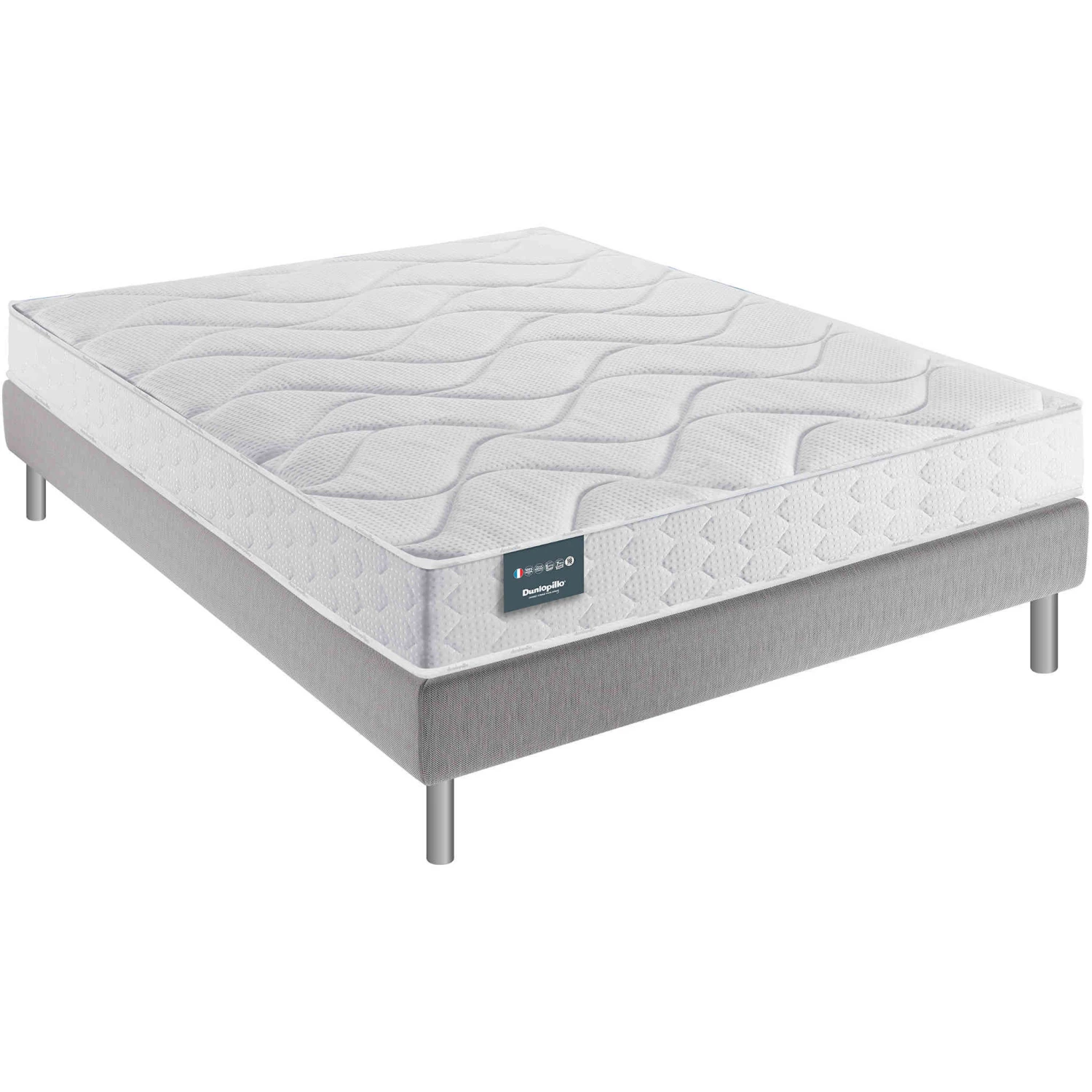 Ensemble Dunlopillo Aérial® 18 Cm TULIPE, Matelas, Sommier, Pieds