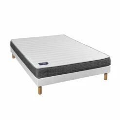 Ensemble Matelas Mousse à Mémoire De Forme Absolu + Sommier + Pieds