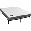 Ensemble Matelas Couchage Latex Aisance + Cadre à Lattes -Doublures De Lit Soldes 2024 ensemble matelas couchage latex aisance cadre lattes 140x190