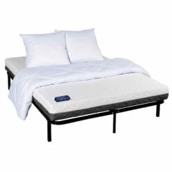 Ensemble Matelas Mousse Tranquillité + Cadre à Lattes 13 Ensemble Matelas Mousse Tranquillité + Cadre à Lattes -Doublures De Lit Soldes 2024 ensemble matelas mousse tranquillit cadre lattes 140x190 pr sent en pack