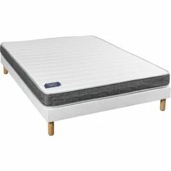 Ensemble Matelas à Ressorts Ensachés Embellie + Sommier + Pieds