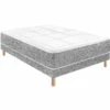 Ensemble Matelas Sommier, Ressorts Ensachés + 6cm Mousse Mémoire RV6 -Doublures De Lit Soldes 2024 ensemble matelas sommier ressorts ensach s 6cm mousse m moire rv6 140x190 fond blanc
