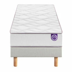 Ensemble Merinos Matelas Mousse Wise, Sommier En Kit Déco Et Pieds -Doublures De Lit Soldes 2024 ensemble merinos wise 90x190 face fond blanc