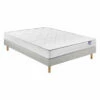 Ensemble Merinos Matelas Mousse Wise, Sommier En Kit Déco Et Pieds -Doublures De Lit Soldes 2024 ensemblre merinos wise 3 4 fond blanc