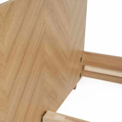 Lit En Bois Imitation Chêne - LT0020 -Doublures De Lit Soldes 2024 herringbonezoom