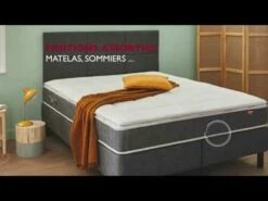 Ensemble Boxspring Surmatelas + Matelas + Sommier + Tête De Lit + Pieds Gris Chiné Epeda ENCHANTEUR -Doublures De Lit Soldes 2024 hqdefault 45 2