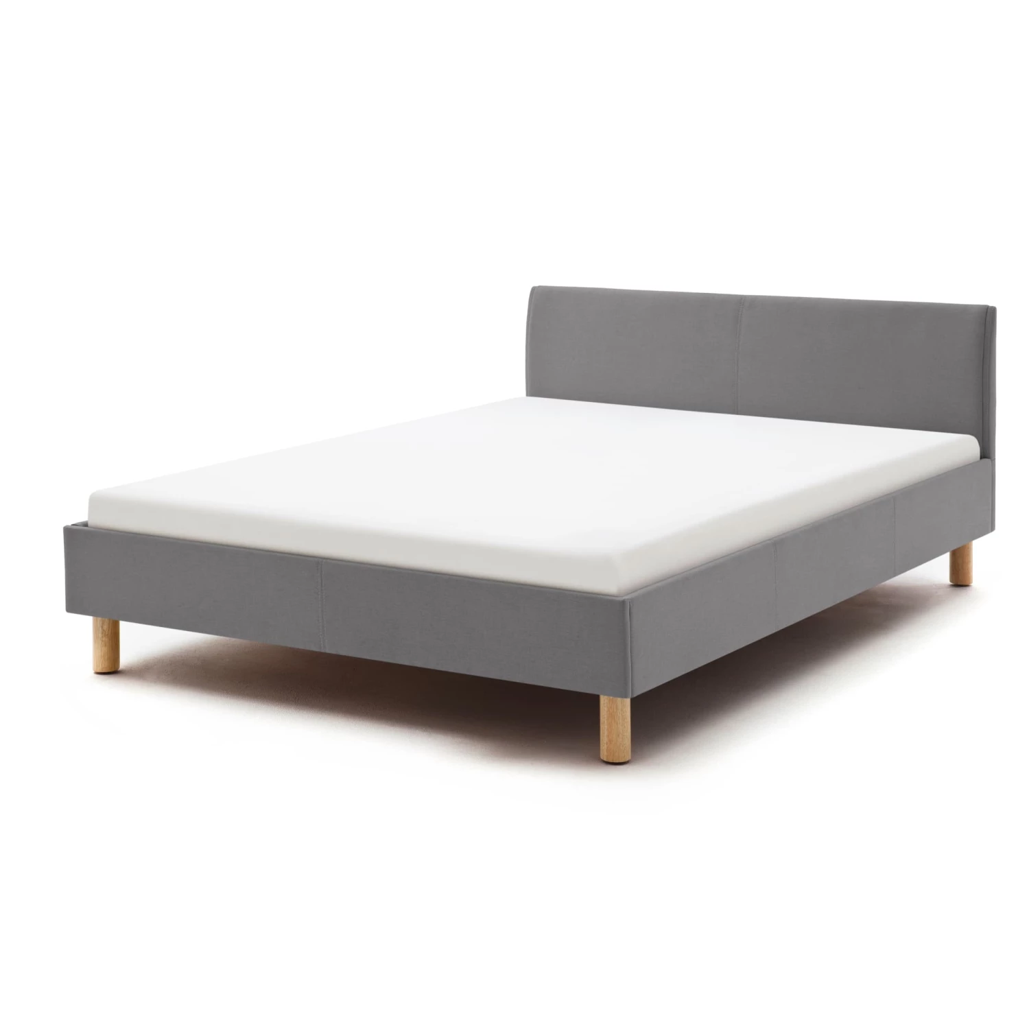 Lit Capitonné En Tissu Avec Tête De Lit Lisse - LT8004 4 Lit Capitonné En Tissu Avec Tête De Lit Lisse - LT8004 – Image 2