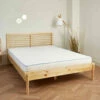 Lit En Bois Massif Avec Sommier 140x190 - LT17002 -Doublures De Lit Soldes 2024 lit adulte 140x190 ambiance 1
