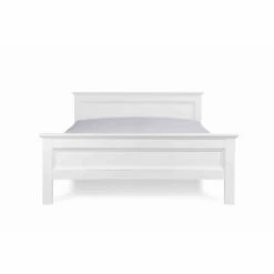 Lit En Bois Coloris Blanc - LT7009 -Doublures De Lit Soldes 2024 lit blanc 1 3