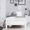 Lit En Bois Coloris Blanc - LT7009 2 Lit En Bois Coloris Blanc - LT7009 -Doublures De Lit Soldes 2024 lit blanc 6