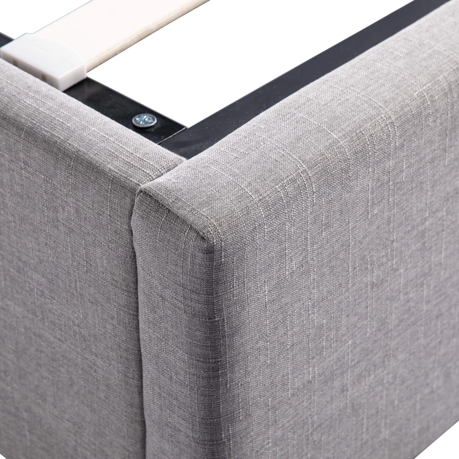 Lit Coffre En Bois Massif Gris Clair Avec Sommier à Lattes - LT17017 6 Lit Coffre En Bois Massif Gris Clair Avec Sommier à Lattes - LT17017 – Image 4